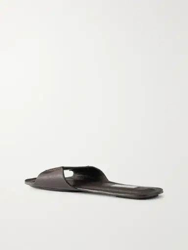 TOTEME Textured-leather Slides | Thumbnail 3 TOTEME Textured-leather Slides | Thumbnail 3