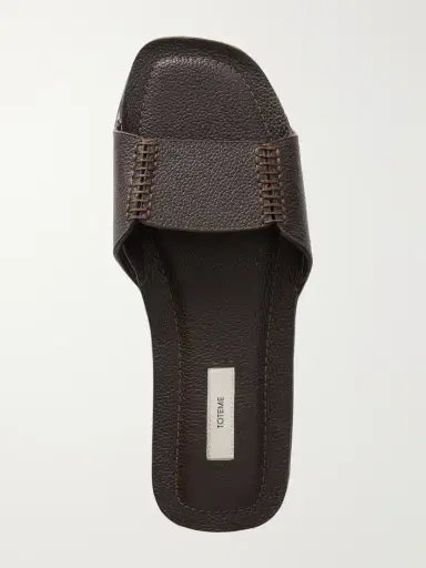 TOTEME Textured-leather Slides | Thumbnail 6 TOTEME Textured-leather Slides | Thumbnail 6