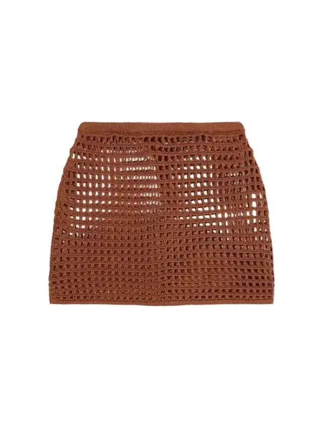 Haight Sheila Open-knit Cotton-blend Mini Skirt