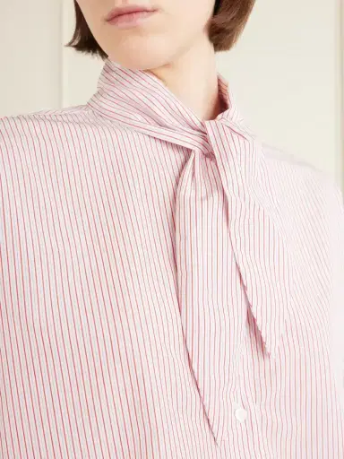 TWP Tie One On Striped Cotton-poplin Shirt | Thumbnail 4 TWP Tie One On Striped Cotton-poplin Shirt | Thumbnail 4