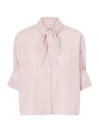 TWP Tie One On Striped Cotton-poplin Shirt | Thumbnail 1 TWP Tie One On Striped Cotton-poplin Shirt | Thumbnail 1