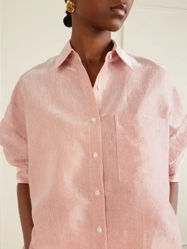 TWP Something Borrowed Striped Cotton-organza Shirt | Thumbnail 5