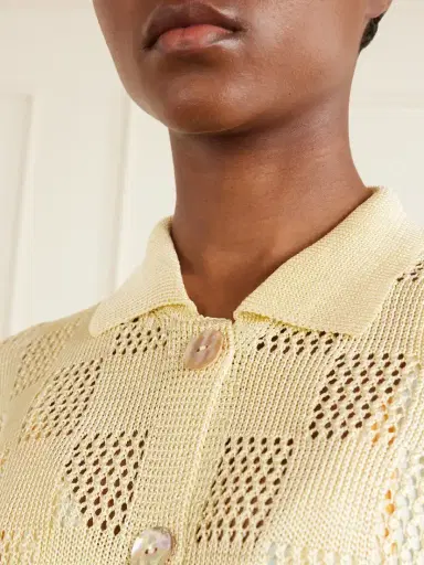 Calle Del Mar Checked Woven Cardigan | Thumbnail 4