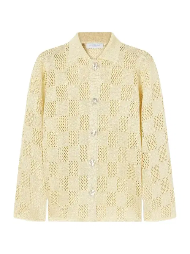 Checked Woven Cardigan