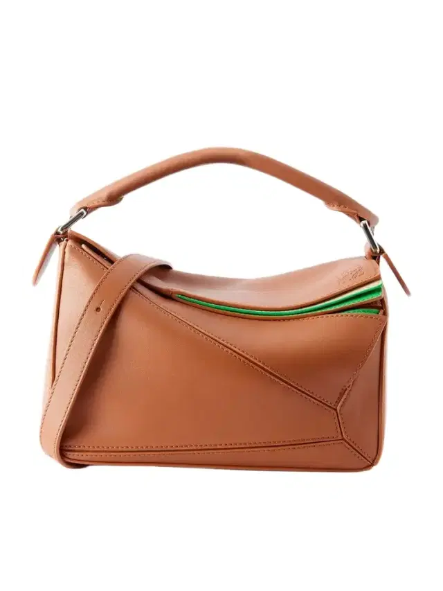 Puzzle Layers Small Leather Shoulder Bag