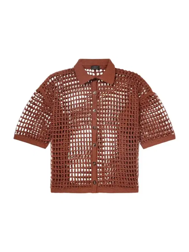 Sheila Open-knit Cotton-blend Shirt