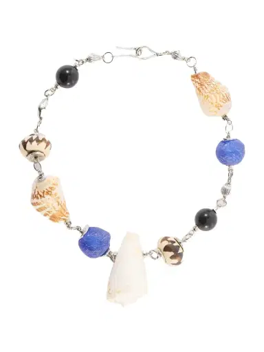 TOHUM Samsara Sterling Silver And Seashell Beaded Necklace | Thumbnail 1
