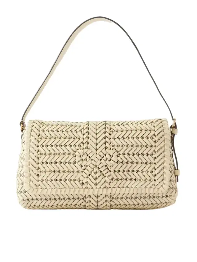 Anya Hindmarch The Nesson Woven Leather Shoulder Bag