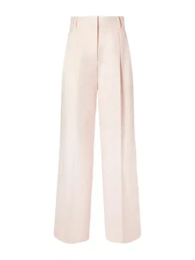 Another Tomorrow Pleated Linen Wide-leg Pants | Thumbnail 1