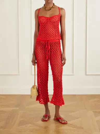 Haight Clara Crocheted Straight-leg Pants | Thumbnail 2