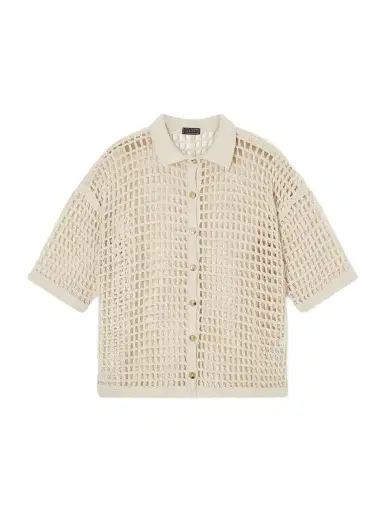 Haight Sheila Open-knit Cotton-blend Blouse | Thumbnail 1