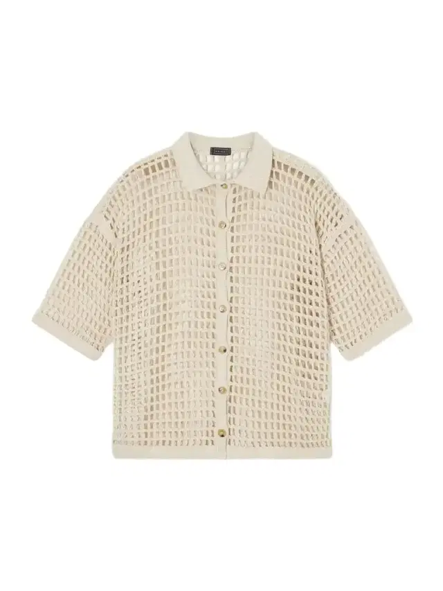 Sheila Open-knit Cotton-blend Blouse