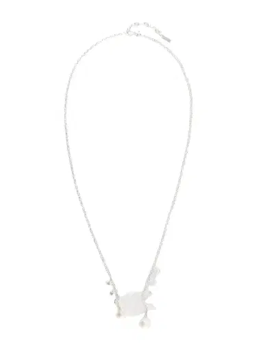 Completedworks Pendulum Recycled Silver, Cubic Zirconia, Crystal And Pearl Necklace | Thumbnail 1 Completedworks Pendulum Recycled Silver, Cubic Zirconia, Crystal And Pearl Necklace | Thumbnail 1