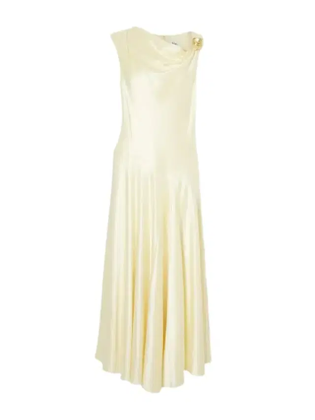 Aje Siren Embellished Satin Maxi Dress
