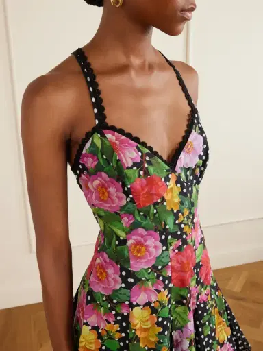 Charo Ruiz Rosela Floral-print Cotton-blend Mini Dress | Thumbnail 4 Charo Ruiz Rosela Floral-print Cotton-blend Mini Dress | Thumbnail 4