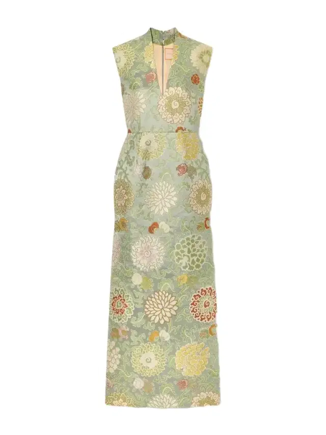 Praga Embroidered Woven Midi Dress
