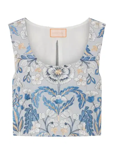 Marta Ferri Embroidered Woven Blouse | Thumbnail 1 Marta Ferri Embroidered Woven Blouse | Thumbnail 1