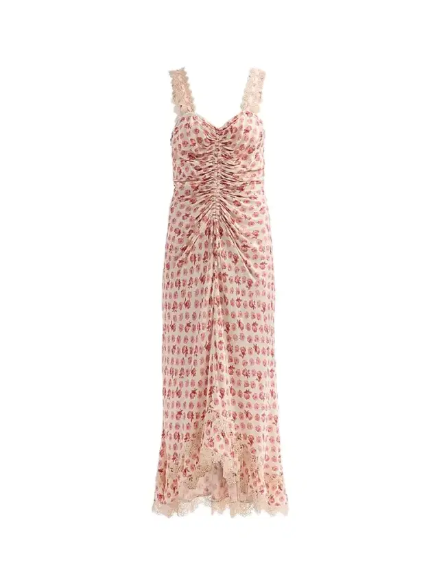 Women's Stevie Ikat Roses Midi-Dress - Gardenia Multi