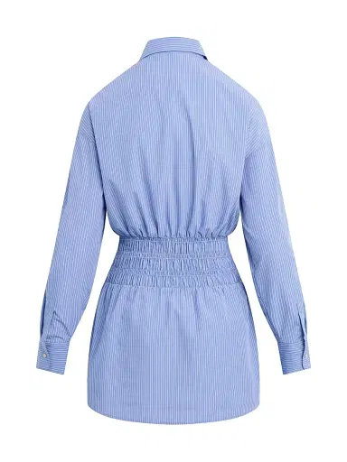 Favorite Daughter Women's The Waist Not Smocked Mini-Shirtdress - Blue White Stripe - Size XL | Thumbnail 2 Favorite Daughter Women's The Waist Not Smocked Mini-Shirtdress - Blue White Stripe - Size XL | Thumbnail 2
