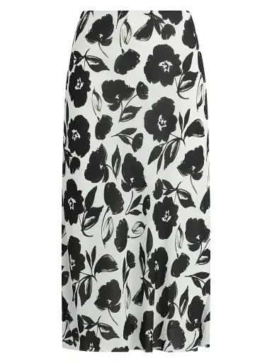Favorite Daughter Women's The Jojo Floral Midi Skirt - Brushed Neutral - Size Large | Thumbnail 1 Favorite Daughter Women's The Jojo Floral Midi Skirt - Brushed Neutral - Size Large | Thumbnail 1