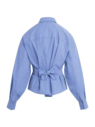 Favorite Daughter Women's The Back Story Stripe Tie-Waist Shirt | Thumbnail 3 Favorite Daughter Women's The Back Story Stripe Tie-Waist Shirt | Thumbnail 3