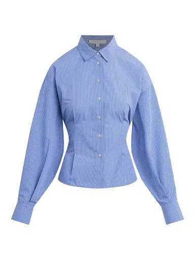 Favorite Daughter Women's The Back Story Stripe Tie-Waist Shirt | Thumbnail 1 Favorite Daughter Women's The Back Story Stripe Tie-Waist Shirt | Thumbnail 1