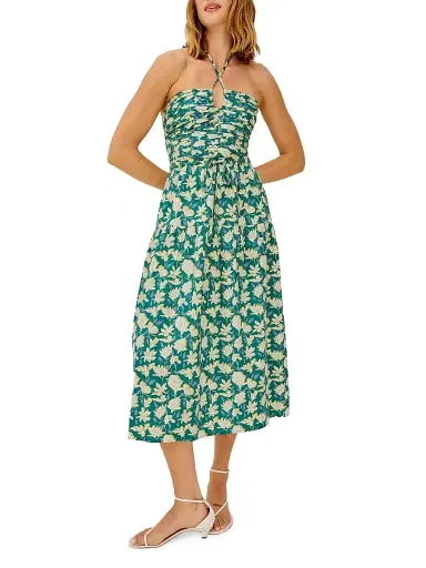 RAILS Women's Irene Floral Cotton Midi-Dress - Green Mayflower - Size XS | Thumbnail 3 RAILS Women's Irene Floral Cotton Midi-Dress - Green Mayflower - Size XS | Thumbnail 3