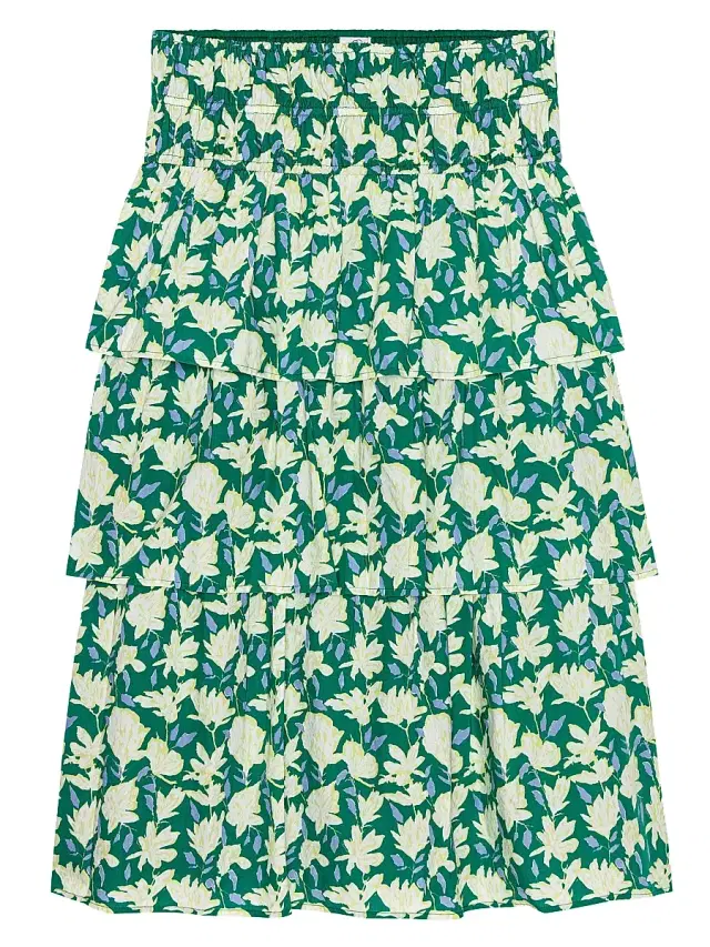 Rails Women's Belle Floral Cotton Midi Skirt - Green Mayflower