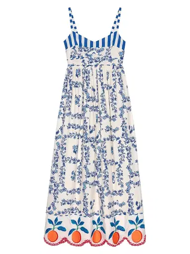 RAILS Women's Lexie Printed Cotton Midi Dress - Ceramic Floral - Size XS | Thumbnail 1 RAILS Women's Lexie Printed Cotton Midi Dress - Ceramic Floral - Size XS | Thumbnail 1