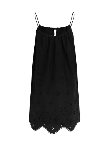 Favorite Daughter Women's The Pretty Please Eyelet Minidress - Black - Size XL | Thumbnail 2 Favorite Daughter Women's The Pretty Please Eyelet Minidress - Black - Size XL | Thumbnail 2