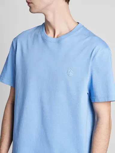 Alexander McQueen Men's Cotton Jersey Crewneck T-Shirt - Bath House Blue - Size XXL | Thumbnail 6