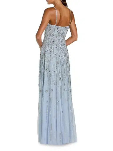 Mac Duggal Women's Crystal-Embellished A-line Sleeveless Gown - Powder Blue | Thumbnail 2