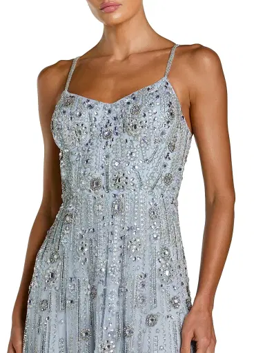 Mac Duggal Women's Crystal-Embellished A-line Sleeveless Gown - Powder Blue | Thumbnail 3