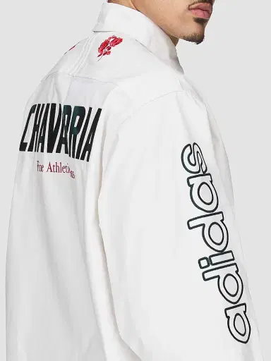 adidas Men's x Willy Chavarria Cotton Button-Down Shirt - Off White | Thumbnail 6