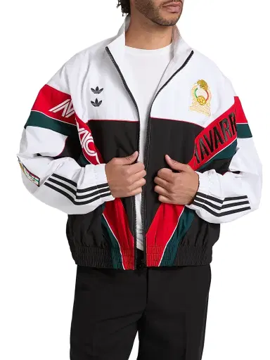adidas Men's x Willy Chavarria Oversized Anthem Track Jacket - White Black | Thumbnail 3 adidas Men's x Willy Chavarria Oversized Anthem Track Jacket - White Black | Thumbnail 3