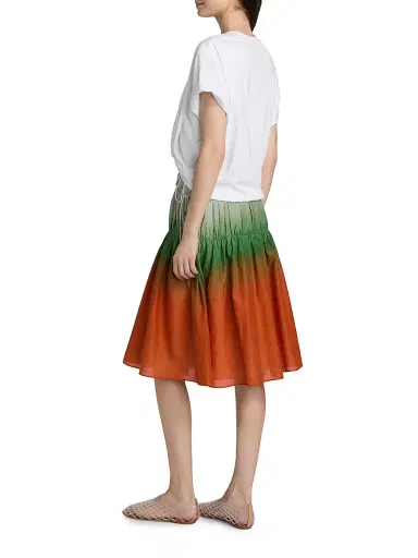 3.1 Phillip Lim Women's Ombré Voile Tiered Knee-Length Dress - White Flame Multi - Size Large | Thumbnail 5 3.1 Phillip Lim Women's Ombré Voile Tiered Knee-Length Dress - White Flame Multi - Size Large | Thumbnail 5