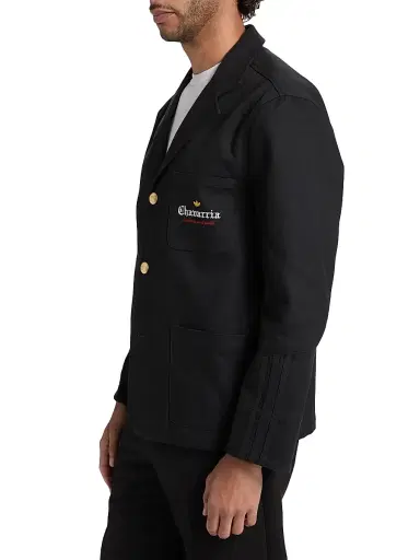Adidas Men's x Willy Chavarria Players Blazer - Black | Thumbnail 4