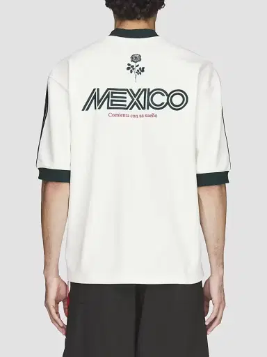 adidas Men's x Willy Chavarria Soccer Graphic T-Shirt - Off White | Thumbnail 3