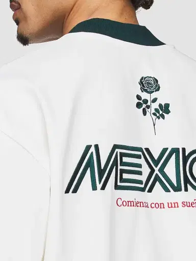 adidas Men's x Willy Chavarria Soccer Graphic T-Shirt - Off White | Thumbnail 6
