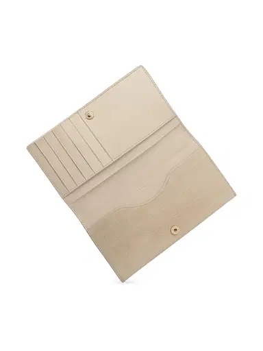 Vince Women's Croc-Embossed Leather Continental Wallet - Marzipan | Thumbnail 4