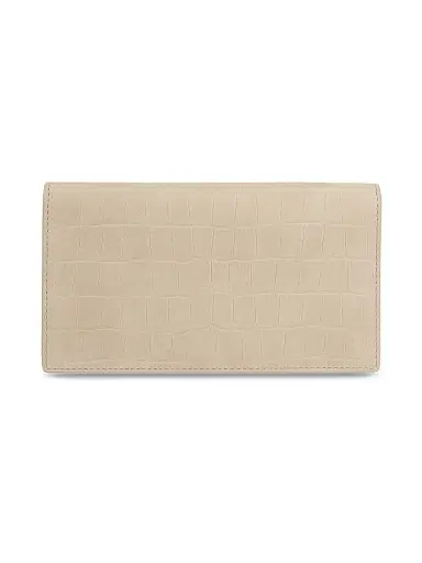 Vince Women's Croc-Embossed Leather Continental Wallet - Marzipan | Thumbnail 5
