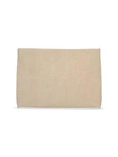 Vince Women's Athene Croc-Embossed Leather Pouch - Marzipan | Thumbnail 1