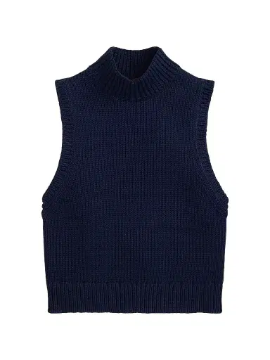 Polo Ralph Lauren Women's Sleeveless Turtleneck Sweater - Cruise Navy - Size XS | Thumbnail 1 Polo Ralph Lauren Women's Sleeveless Turtleneck Sweater - Cruise Navy - Size XS | Thumbnail 1