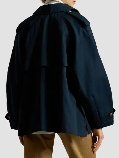 Polo Ralph Lauren Women's Cotton Twill Balloon Trench Coat | Thumbnail 3 Polo Ralph Lauren Women's Cotton Twill Balloon Trench Coat | Thumbnail 3