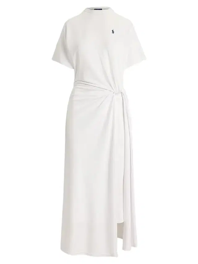 Women's Twist-Detail T-Shirt Midi Dress - White