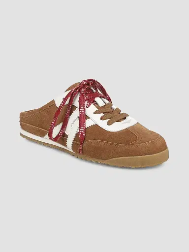 Veronica Beard Women's Nicoline Suede-Blend Low-Top Sneakers - Chestnut Multi - Size 9.5 | Thumbnail 2