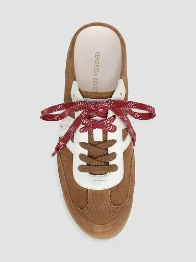 Veronica Beard Women's Nicoline Suede-Blend Low-Top Sneakers - Chestnut Multi - Size 9.5 | Thumbnail 4
