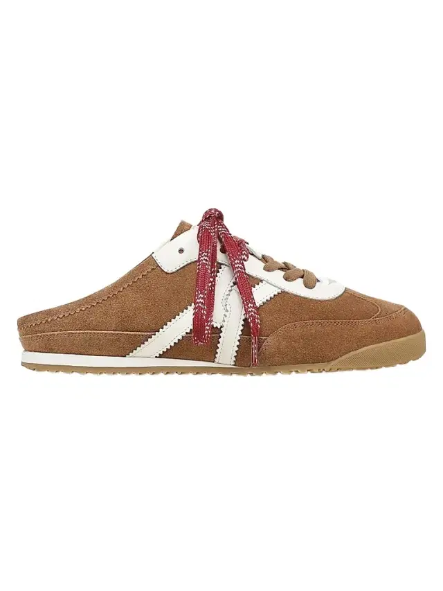 Veronica Beard Women's Nicoline Suede-Blend Low-Top Sneakers - Chestnut Multi