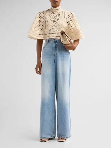 Zimmermann Women's Indra Embroidered Cape | Thumbnail 2 Zimmermann Women's Indra Embroidered Cape | Thumbnail 2