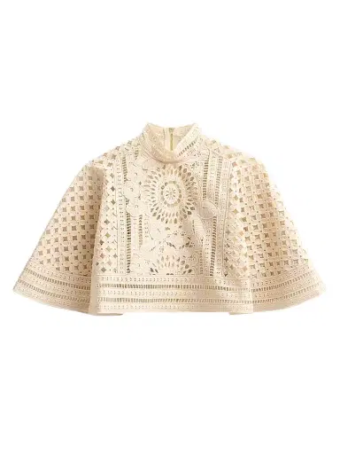 Zimmermann Women's Indra Embroidered Cape | Thumbnail 1 Zimmermann Women's Indra Embroidered Cape | Thumbnail 1